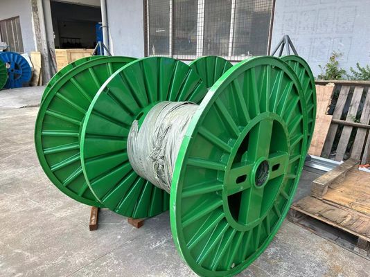 Customized 1250mm Corrugated Bobbin , Steel Cable Reeling Drum